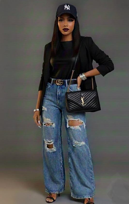 Sophisticated High Waist Bootcut Jeans